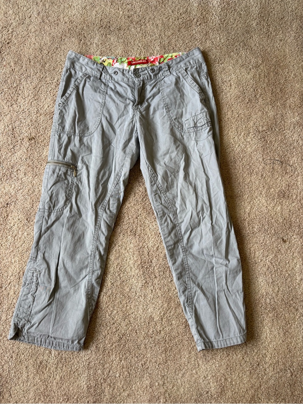 UNIONBAY Light Gray Cargo Pants